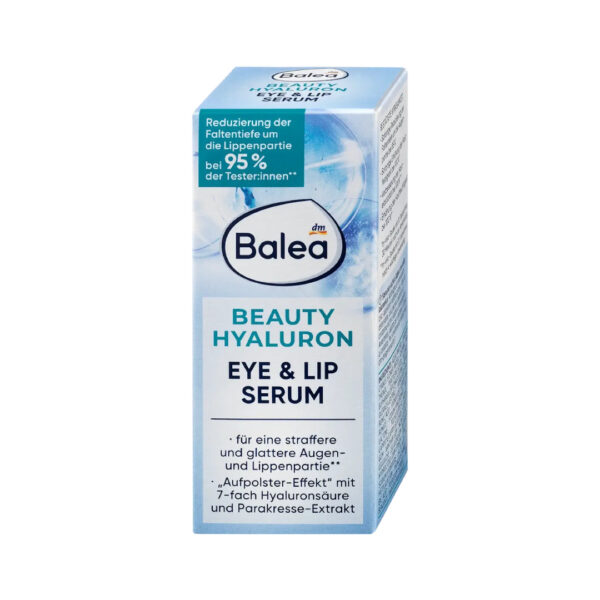 Balea Beauty Hyaluron Eye & Lip Serum 15ml سيروم باليا بيوتي هيالورون للعينين والشفاه 15 مل
