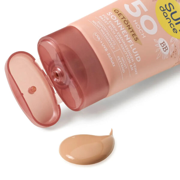 SUNDANCE Sunscreen Tinted Sun Fluid with SPF 50, 50 ml سائل واقي من الشمس ملون من صندانس بعامل حماية من الشمس 50، 50 مل