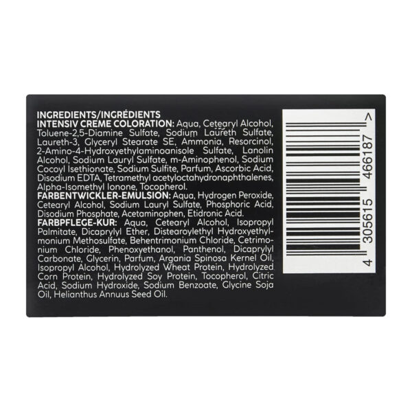 ISANA PROFESSIONAL Hair Dye Intensive Cream 20 Black صبغة شعر احترافية أيزانا كريم مكثف درجة 20 أسود