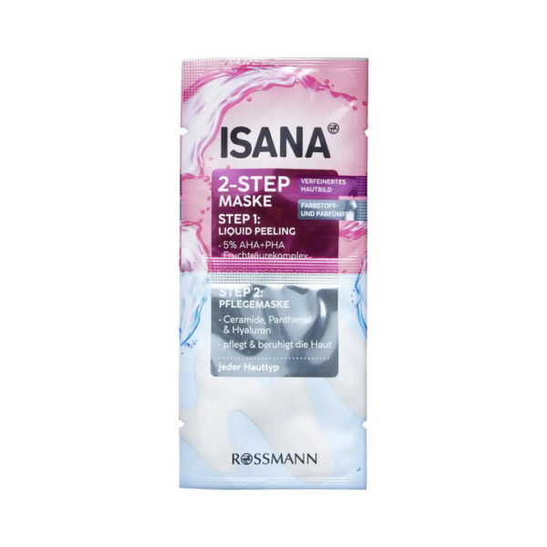 Isana 2-Step Mask Liquid Peeling 16ml قناع إيسانا السائل المقشر ذو الخطوتين 16 مل