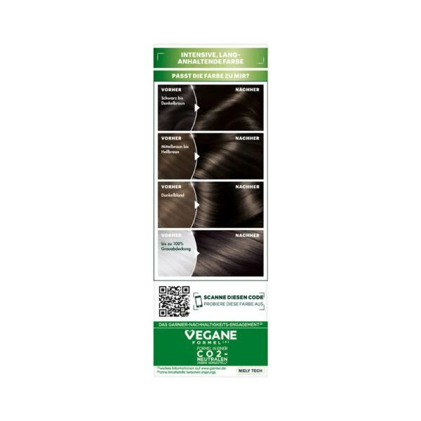 Garnier Nutrisse Ultra Crème Permanent Hair Dye in the shade 3 Espresso Dark Brown صبغة شعر غارنييه نوتريس ألترا كريم دائمة درجة 3 إسبريسو بني داكن