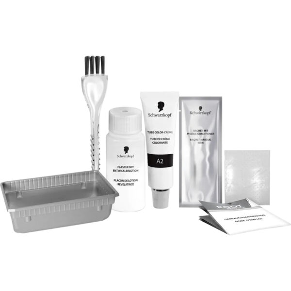 Schwarzkopf Hair Dye Root Retoucher Set in shade A2 Golden Brown مجموعة صبغة جذور الشعر من شوارزكوف، لون بني ذهبي A2