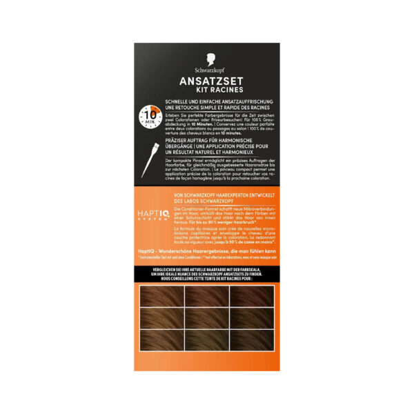 Schwarzkopf Hair Dye Root Retoucher Set in shade A2 Golden Brown مجموعة صبغة جذور الشعر من شوارزكوف، لون بني ذهبي A2