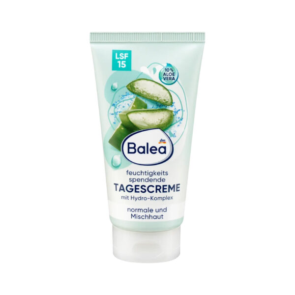 Balea Moisturizing Day Cream SPF 15 with Aloe Vera 50ml كريم باليا المرطب النهاري بعامل حماية من الشمس 15 مع خلاصة الصبار 50 مل