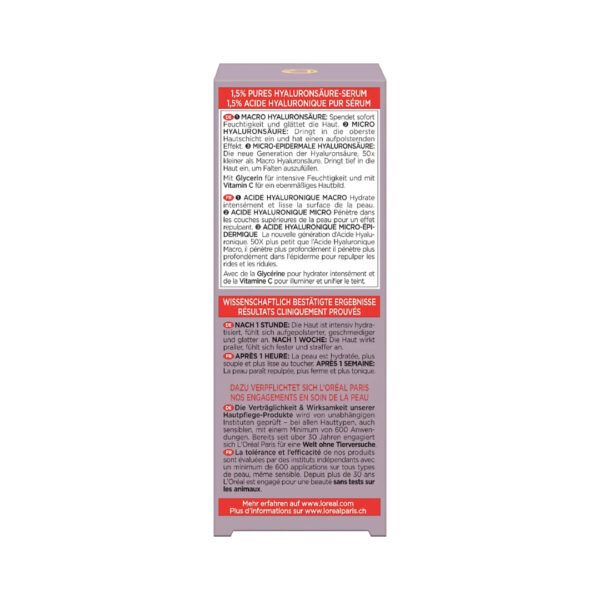 L'ORÉAL PARIS REVITALIFT Filler Renew Hyaluronic Acid Anti-Wrinkle Serum 30 ml سيروم لوريال باريس ريفيتاليفت فيلر رينيو بحمض الهيالورونيك المضاد للتجاعيد 30 مل