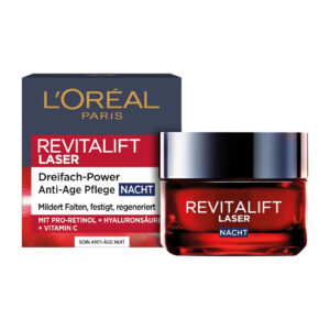 L'ORÉAL PARIS REVITALIFT Laser X3 Anti-Aging Night Cream Mask 50 ml قناع كريم ليلي مضاد للشيخوخة من لوريال باريس ريفيتاليفت ليزر إكس 3، 50 مل