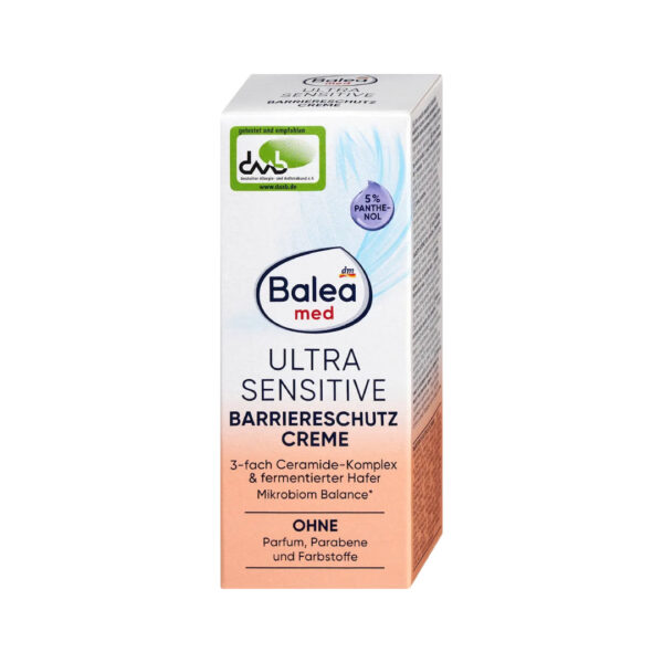 Balea Med Ultra Sensitive Barrier Protection Face Cream 50ml كريم وجه باليا ميد للحماية الحاجزة للبشرة فائقة الحساسية 50 مل