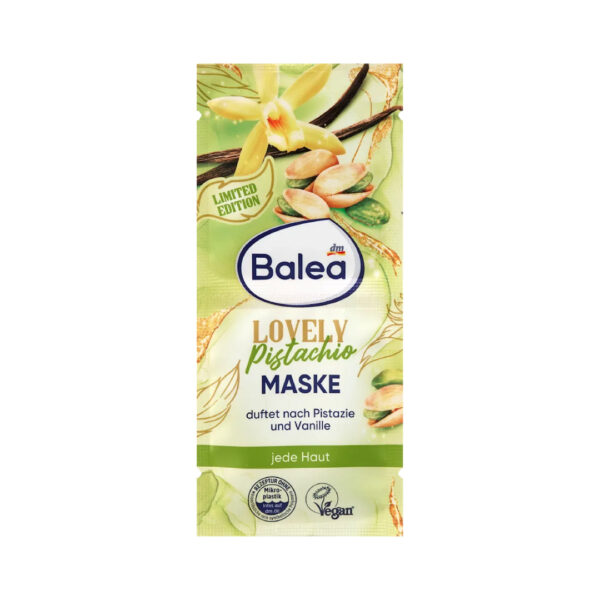 Balea Lovely Pistachio Cream Face Mask 16ml قناع الوجه باليا لوفلي بالفستق الكريمي 16 مل