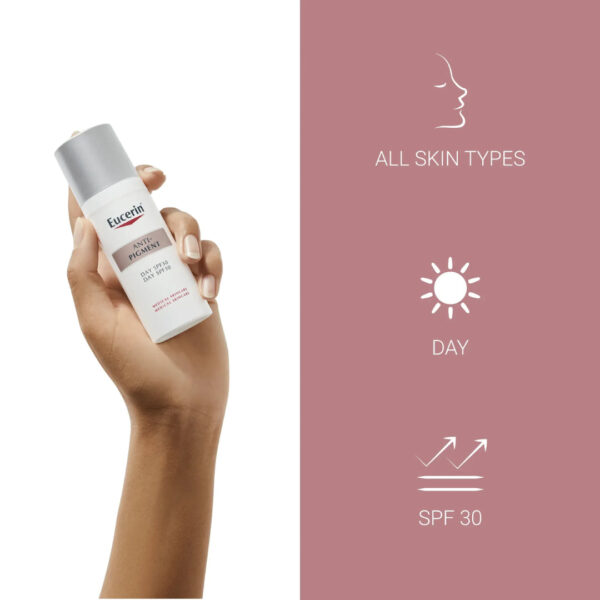 Eucerin Anti Pigment Day Cream SPF 30 50ml كريم يوسيرين النهاري المضاد للتصبغات مع عامل حماية من الشمس 30، 50 مل