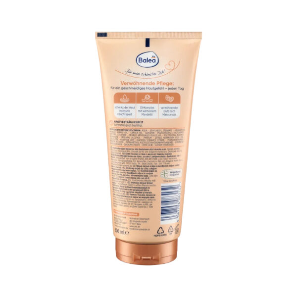 Balea Cream-Oil Body Lotion with Almond Oil 200ml لوشن للجسم باليا كريم-زيت بزيت اللوز 200 مل