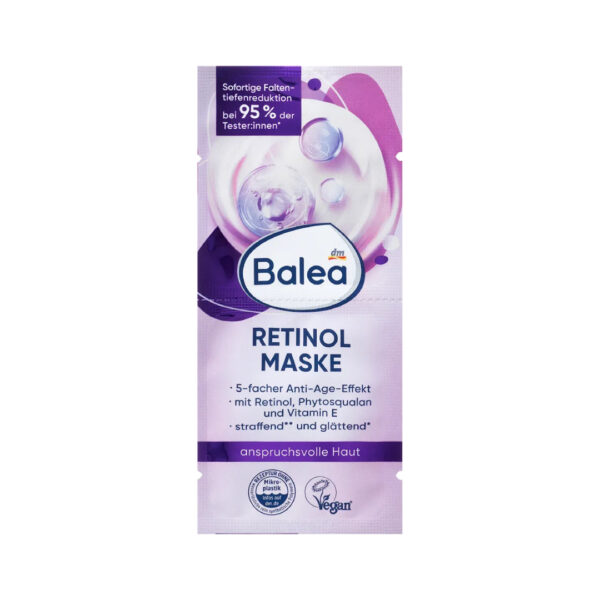 Balea Retinol Face Mask 2x8ml قناع الوجه باليا ريتينول 2 × 8 مل